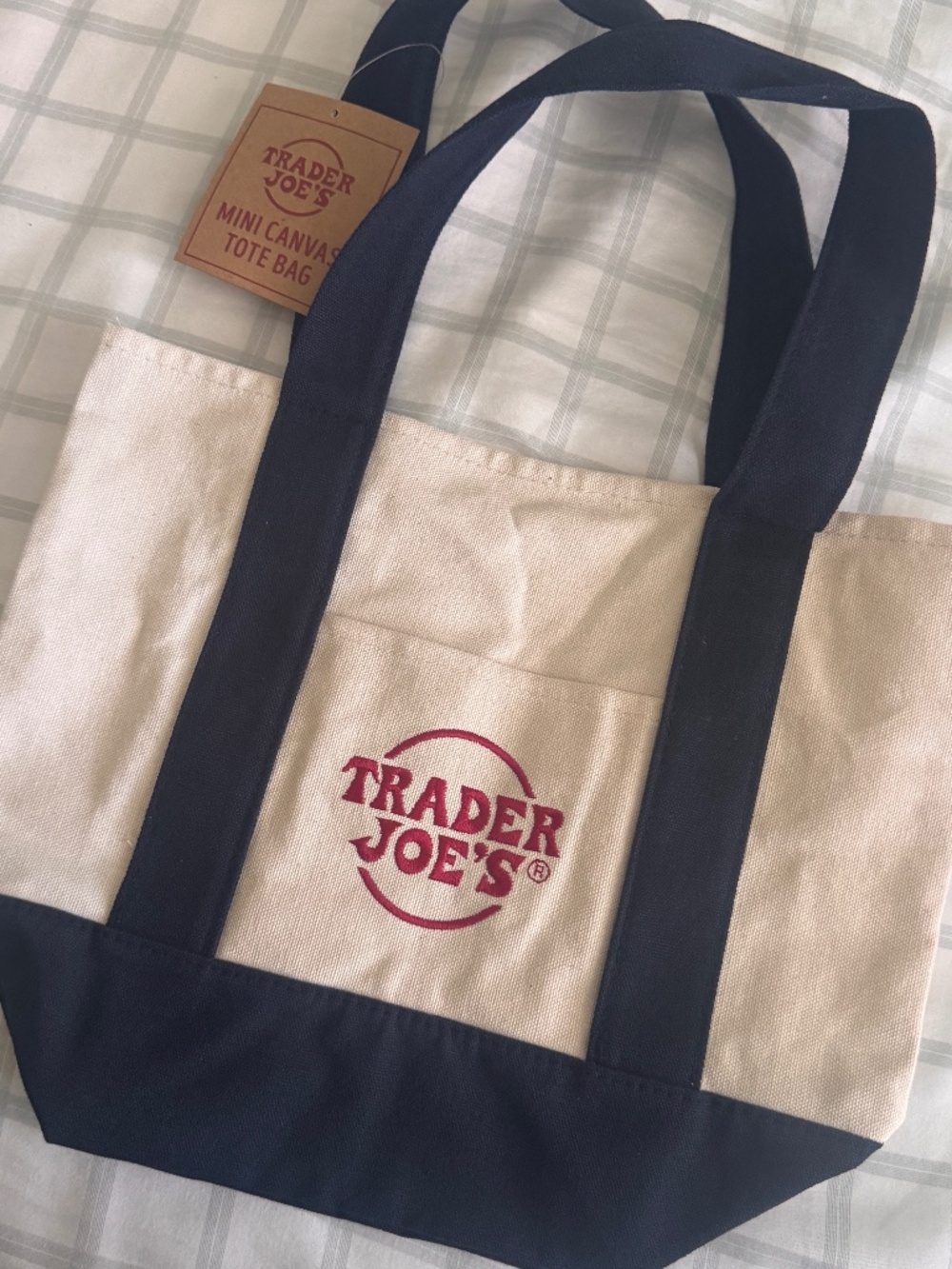 🆕🖤 Trader Joes Mini Canvas Tote Black